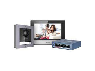 kit-d'interphone vidéo ip pour villa ou maison avec bouton d'appel unique