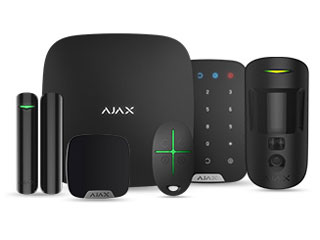 Kit de Sécurité Domestique Ajax Hub 2 (4G) noir