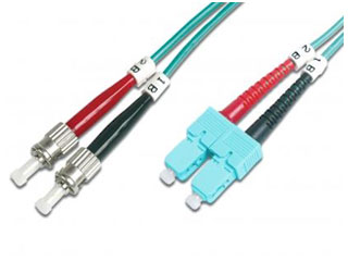 câble patch, fibre optique,  duplex, lszh