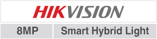 Hikvision 8MP Smart Hybrid vision grand angle